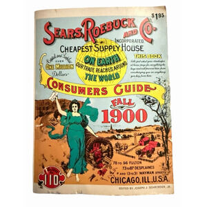 Vtg.Sears Roebuck Catalog‎ Consumers Guide Fall 1900 Chicago 1970 Catalogue Shop